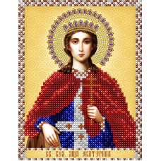 Схема для вышивания бисером иконы "Святая Великомученица Екатерина" (Схема или набор)