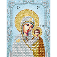 Схема вышивки бисером иконы "Божия Матерь Казанская" (Схема или набор)
