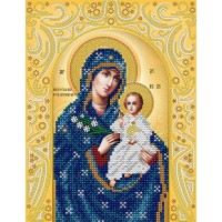 Схема иконы под вышивку бисером "Пресвятая Богородица Неувядаемый цвет" (Схема или набор)