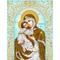 Схема вышивки бисером иконы "Божия Матерь Владимирская" (Схема или набор)