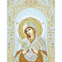 Схема для вышивания бисером иконы "Пресвятая Богородица Семистрельная" (Схема или набор)
