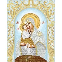 Схема вышивки бисером иконы "Божия Матерь Почаевская" (Схема или набор)