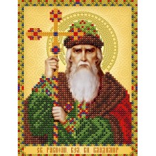 Схема для вышивания бисером иконы "Святой Равноапостольный Великий князь Владимир" (Схема или набор)