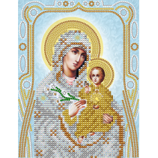 Схема вышивки бисером иконы "Пресвятая Богородица "Неувядаемый цвет"" (Схема или набор)