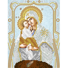 Схема вышивки бисером иконы "Божия Матерь Почаевская" (Схема или набор)