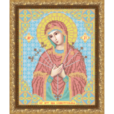 Схема иконы под вышивку бисером "Пресвятая Богородица "Семистрельная. Умягчение злых сердец" (Схема или набор)