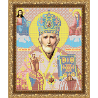 Схема иконы под вышивку бисером  "Св. Николай Чудотворец" (Схема или набор)