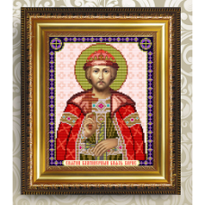Схема для вышивания бисером иконы «Святой Благоверный Князь Борис» (Схема или набор)