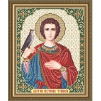 Икона для вышивки бисером "Святой мученик Трифон" (Схема или набор)