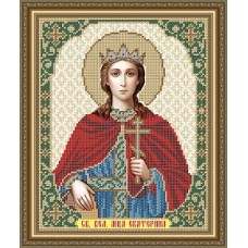 Икона для вышивки бисером "Святая великомученица Екатерина" (Схема или набор)