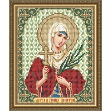 Икона для вышивки бисером "Святая мученица Валентина" (Схема или набор)