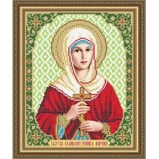 Икона для вышивки бисером "Святая великомученица Марина" (Схема или набор)