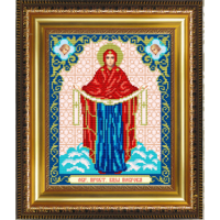 Схема иконы под вышивку бисером "Святая Богородица Покрова" (Схема или набор)