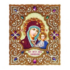 Набор для вышивки бисером на деревянной основе "Пресвятая Богородица Казанская" 