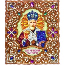Набор для вышивки бисером на деревянной основе "Святой Николай Чудотворец"