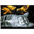 Схема для вишивки бісером "Кіт та золоті рибки" (Схема або набір)