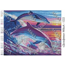 Схема для вышивки бисером "Дельфины" (Схема или набор)