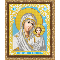 Схема иконы под вышивку бисером "Пресвятая Богородица "Казанская"" (Схема или набор)