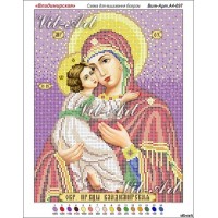 Схема вышивки бисером иконы "Божия Матерь Владимирская" (Схема или набор)