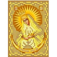  Икона для вышивки бисером "Божия Матерь Остробрамская" (Схема или набор)
