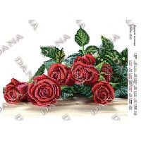 Схема для вышивки бисером "Бордовые розы" (Схема или набор)