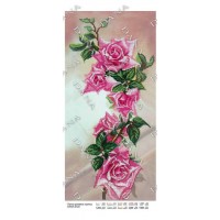 Панно для вышивки бисером "Панно розовых роз" (Схема или набор)