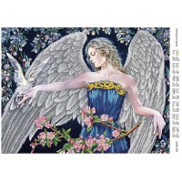 Схема для частичной вышивки бисером "Ангельские крылья" (Схема или набор)