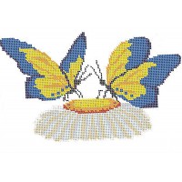 Схема на водорастворимом флизелине  "Бабочки"