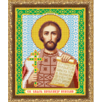  Схема иконы под вышивку бисером "Святой Князь Александр Невский" (схема или набор)