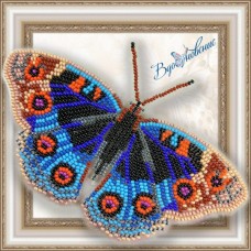 Набор магнит- бабочка для вышивки стразами «Анютины глазки»