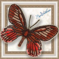Набор магнит- бабочка для вышивки бисером "Eurytides Ariarathes Gayi"