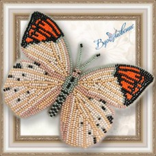 Набор магнит- бабочка для вышивки бисером "Гебомоя Главк"