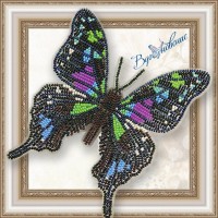 Набор магнит- бабочка для вышивки бисером «Графия Веска»