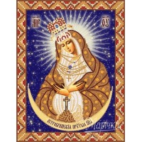 Схема иконы под  вышивку бисером "Богородица Остробрамская" (Схема или набор)