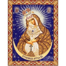 Схема иконы под  вышивку бисером "Богородица Остробрамская" (Схема или набор)