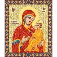 Схема или набор для вышивки бисером "Тихвинская икона Божией Матери"