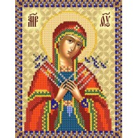 Схема иконы под вышивку бисером "Богородица Семистрельная" (Схема или набор)