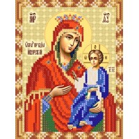 Схема или набор для вышивки бисером "Иверская икона Божией Матери"