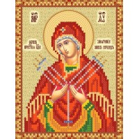 Схема иконы под  вышивку бисером "Пресвятая Богородица Семистрельная.Умягчение злых сердец" (Схема или набор)