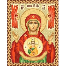 Схема или набор для вышивки бисером "Икона Божией Матери Знамение"