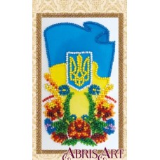 Набор для вышивки бисером открытки «Украина».