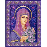 Схема иконы под вышивку  -" Преподобная Мария"
