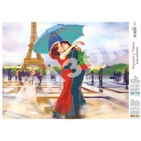 Схема для вышивания бисером "Поцелуй в Париже" (Схема или набор)