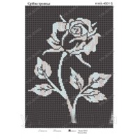 Схема для вышивки бисером "Серебряная роза" (Схема или набор)