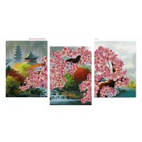 Триптих "Весеннее чудо Японии" 