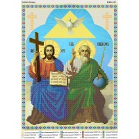 Схема иконы под вышивку бисером "Святая троица" (Схема или набор)
