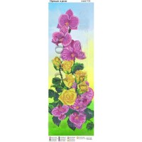 Панно для вышивки бисером "Орхидеи и розы" (Схема или набор)