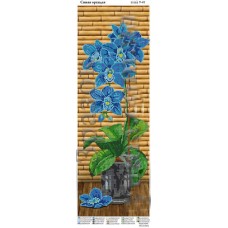 Панно для вышивки бисером "Синяя орхидея" (Схема или набор)