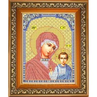 Икона для вышивки бисером "Божья матерь Казанская" (Схема или набор)