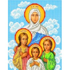 Схема иконы под вышивку бисером "Вера,Надежда,Любовь и мать их София" (Схема или набор)